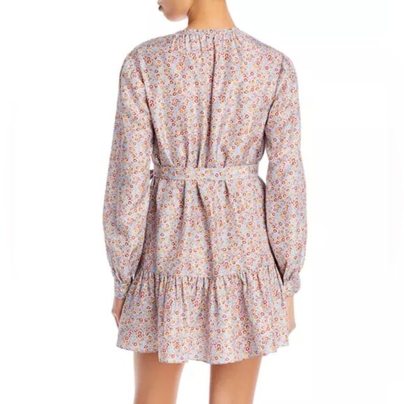Rebecca Taylor Violet Fleur Belted Mini Dress, NWT, Size M - Picture 2 of 8